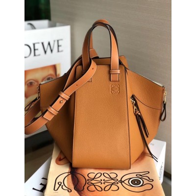 Loewe Medium Hammock Bag In Tan Leather